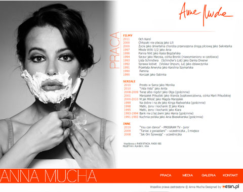 Anna Mucha - strona oficjalna